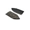 Metal Head Studded Shoulder Epaulet for Jackets Dresses Costumes